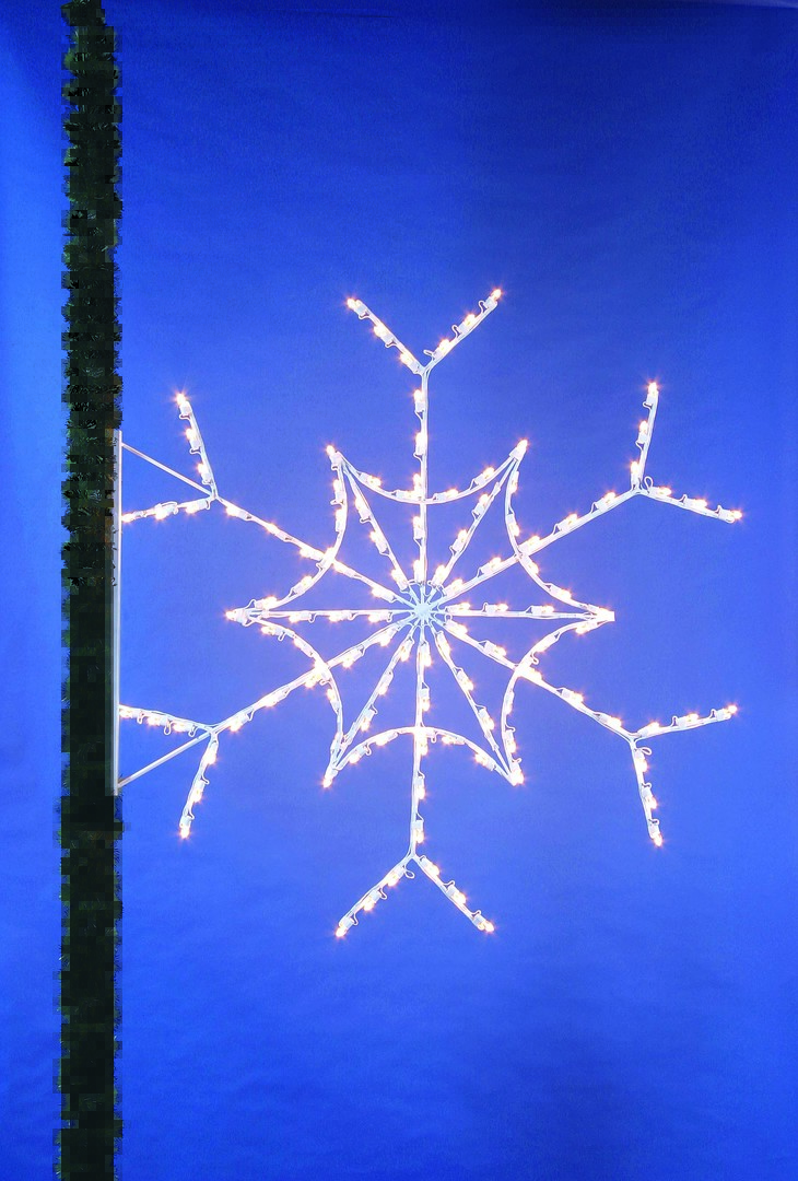 Snowflake Pole Silhouette